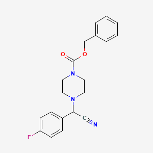 Benzyl 4-[cyano(4-fluorophenyl)methyl]piperazine-1-carboxylate