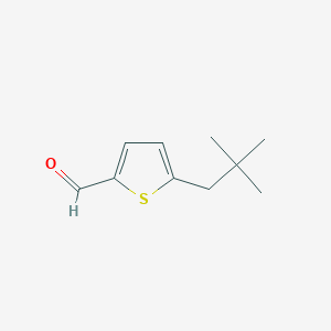 molecular formula C10H14OS B13481914 5-Neopentylthiophene-2-carbaldehyde 