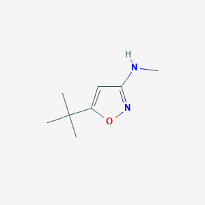 molecular formula C8H14N2O B13481921 5-tert-Butyl-N-methylisoxazol-3-amine 