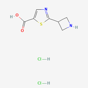 molecular formula C7H10Cl2N2O2S B13481925 2-(Azetidin-3-yl)-1,3-thiazole-5-carboxylic acid dihydrochloride 