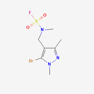 N-[(5-bromo-1,3-dimethyl-1H-pyrazol-4-yl)methyl]-N-methylsulfamoyl fluoride