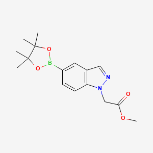 methyl 2-[5-(4,4,5,5-tetramethyl-1,3,2-dioxaborolan-2-yl)-1H-indazol-1-yl]acetate