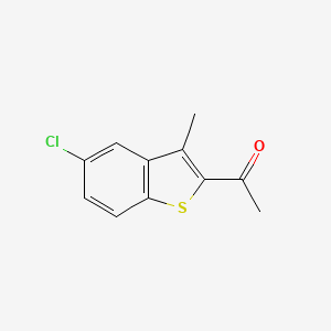 molecular formula C11H9ClOS B1348197 2-乙酰基-5-氯-3-甲基苯并[b]噻吩 CAS No. 51527-18-5