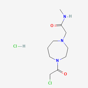 2-[4-(2-chloroacetyl)-1,4-diazepan-1-yl]-N-methylacetamide hydrochloride