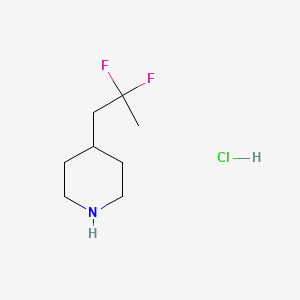 molecular formula C8H16ClF2N B13481997 4-(2,2-Difluoropropyl)piperidine hydrochloride 