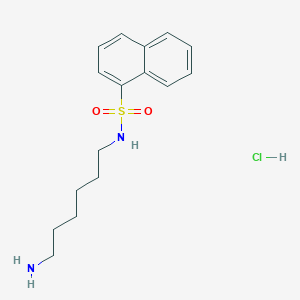 molecular formula C16H23ClN2O2S B013482 N-(6-氨基己基)-1-萘磺酰胺盐酸盐 CAS No. 61714-25-8