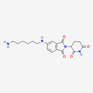 molecular formula C19H24N4O4 B13482003 5-(6-Aminohexylamino)-2-(2,6-dioxo-3-piperidyl)isoindoline-1,3-dione 