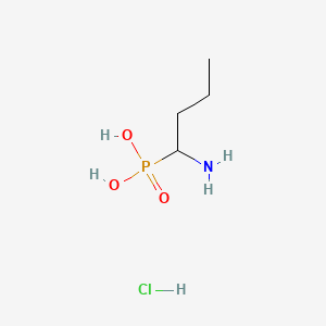 molecular formula C4H13ClNO3P B13482004 (1-Aminobutyl)phosphonic acid hydrochloride 