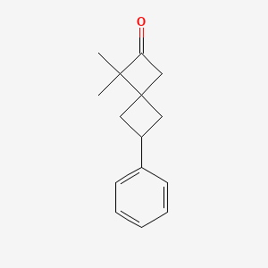 1,1-Dimethyl-6-phenylspiro[3.3]heptan-2-one