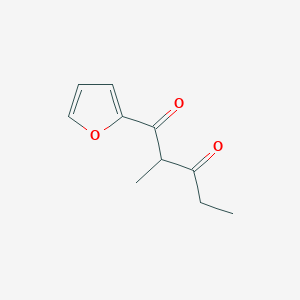 molecular formula C10H12O3 B13482084 1-(Furan-2-yl)-2-methylpentane-1,3-dione 