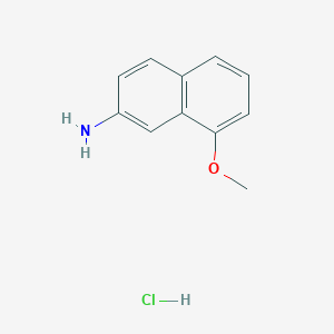 molecular formula C11H12ClNO B13482109 8-Methoxynaphthalen-2-amine hydrochloride 