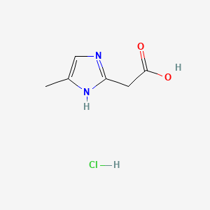 2-(4-methyl-1H-imidazol-2-yl)acetic acid hydrochloride