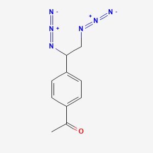 1-[4-(1,2-Diazidoethyl)phenyl]ethan-1-one