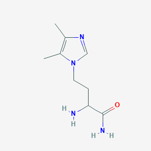 2-Amino-4-(4,5-dimethyl-1h-imidazol-1-yl)butanamide