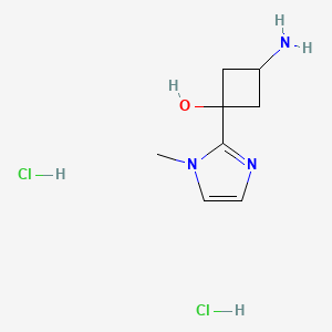 (1s,3s)-3-amino-1-(1-methyl-1H-imidazol-2-yl)cyclobutan-1-ol dihydrochloride