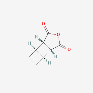 molecular formula C8H8O3 B13482167 (1R,2S,5R,6S)-8-oxatricyclo[4.3.0.0,2,5]nonane-7,9-dione 