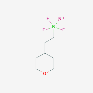 Potassium trifluoro[2-(oxan-4-yl)ethyl]boranuide