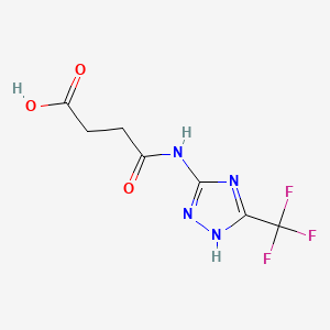 3-{[5-(trifluoromethyl)-4H-1,2,4-triazol-3-yl]carbamoyl}propanoic acid