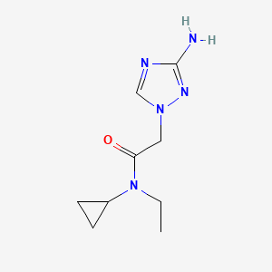 molecular formula C9H15N5O B13482204 2-(3-Amino-1h-1,2,4-triazol-1-yl)-N-cyclopropyl-N-ethylacetamide 