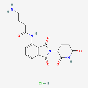 4-amino-N-[2-(2,6-dioxopiperidin-3-yl)-1,3-dioxo-2,3-dihydro-1H-isoindol-4-yl]butanamide hydrochloride