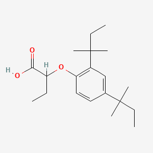B1348229 2-(2,4-Di-tert-pentylphenoxy)butanoic acid CAS No. 13403-01-5