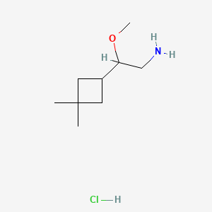 2-(3,3-Dimethylcyclobutyl)-2-methoxyethan-1-amine hydrochloride