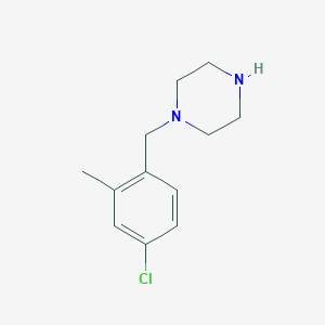 1-[(4-Chloro-2-methylphenyl)methyl]piperazine