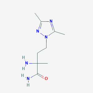 2-Amino-4-(3,5-dimethyl-1h-1,2,4-triazol-1-yl)-2-methylbutanamide