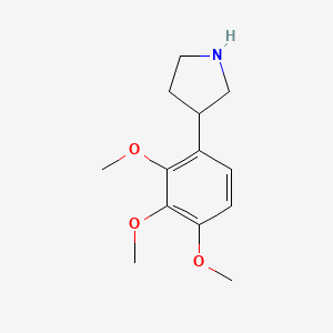 molecular formula C13H19NO3 B13482363 3-(2,3,4-Trimethoxyphenyl)pyrrolidine CAS No. 1260885-47-9