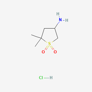 4-Amino-2,2-dimethyl-1lambda6-thiolane-1,1-dione hydrochloride