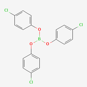 molecular formula C18H12BCl3O3 B1348241 三(4-氯苯基)硼酸酯 CAS No. 7359-58-2