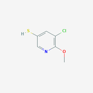 molecular formula C6H6ClNOS B13482427 5-Chloro-6-methoxypyridine-3-thiol 