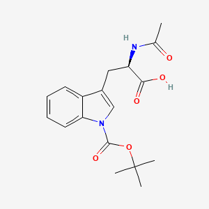 molecular formula C18H22N2O5 B13482480 Ac-D-Trp(Boc)-OH 