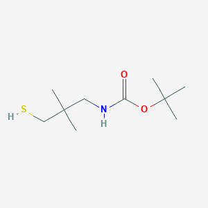 molecular formula C10H21NO2S B13482513 tert-butyl N-(2,2-dimethyl-3-sulfanylpropyl)carbamate 