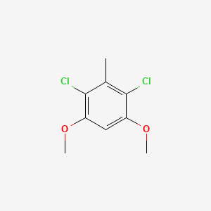 molecular formula C9H10Cl2O2 B1348256 2,4-二氯-1,5-二甲氧基-3-甲基苯 CAS No. 153478-14-9