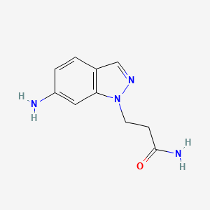 3-(6-Amino-1h-indazol-1-yl)propanamide