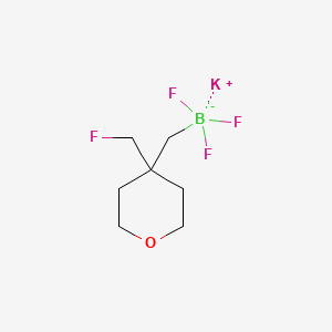 Potassium trifluoro({[4-(fluoromethyl)oxan-4-yl]methyl})boranuide