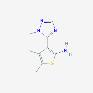 4,5-Dimethyl-3-(1-methyl-1h-1,2,4-triazol-5-yl)thiophen-2-amine