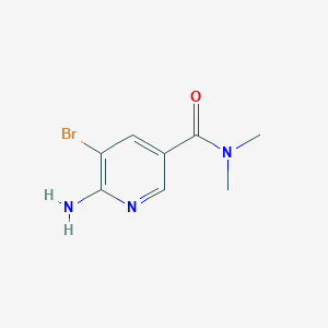 6-amino-5-bromo-N,N-dimethylpyridine-3-carboxamide