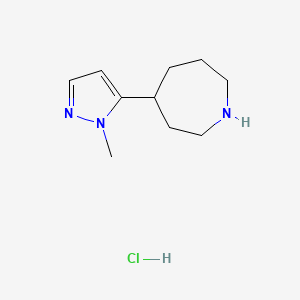 4-(1-methyl-1H-pyrazol-5-yl)azepane hydrochloride