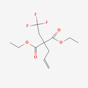 1,3-Diethyl 2-(prop-2-en-1-yl)-2-(2,2,2-trifluoroethyl)propanedioate