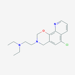 molecular formula C17H22ClN3O B13482675 (2-{6-chloro-2H,3H,4H-[1,3]oxazino[5,6-h]quinolin-3-yl}ethyl)diethylamine 