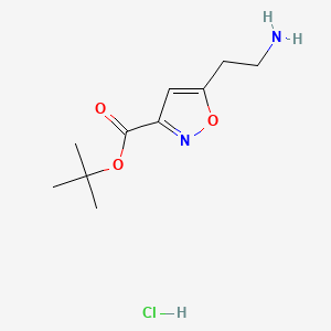 Tert-butyl 5-(2-aminoethyl)-1,2-oxazole-3-carboxylate hydrochloride