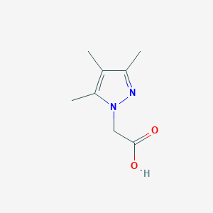 molecular formula C8H12N2O2 B1348271 (3,4,5-三甲基-1H-吡唑-1-基)乙酸 CAS No. 66053-93-8