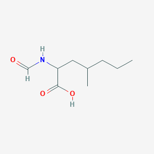 molecular formula C9H17NO3 B13482713 2-Formamido-4-methylheptanoic acid 