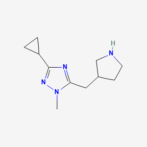 3-Cyclopropyl-1-methyl-5-(pyrrolidin-3-ylmethyl)-1h-1,2,4-triazole