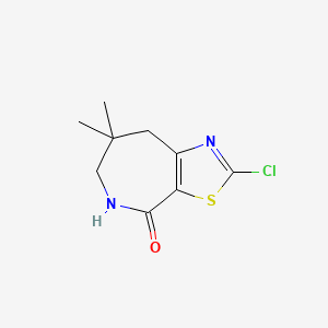 2-Chloro-7,7-dimethyl-5,6,7,8-tetrahydro-thiazolo[5,4-c]azepin-4-one