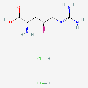 molecular formula C6H15Cl2FN4O2 B13482736 (2S,4S)-2-amino-5-carbamimidamido-4-fluoropentanoic acid dihydrochloride 