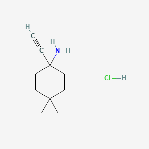 1-Ethynyl-4,4-dimethylcyclohexan-1-amine hydrochloride