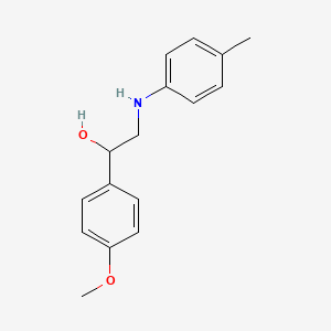 B1348278 1-(4-Methoxy-phenyl)-2-p-tolylamino-ethanol CAS No. 510737-64-1